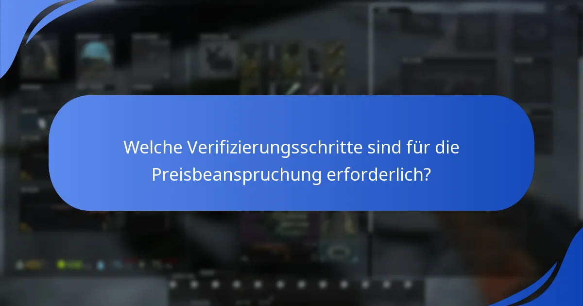 Welche Verifizierungsschritte sind für die Preisbeanspruchung erforderlich?